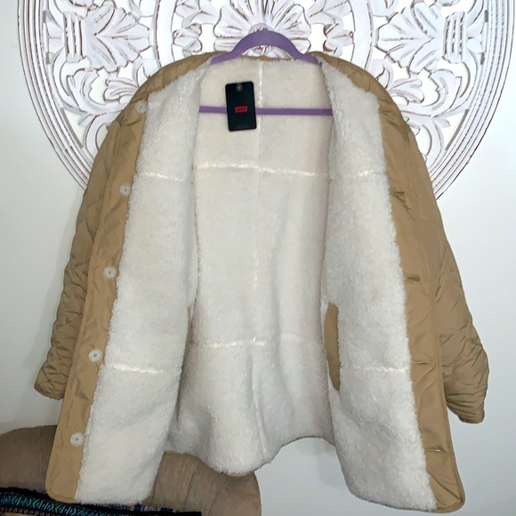 MARLOWE OVERSIZED REVERSIBLE SHERPA JACKET - Picture 15 of 15